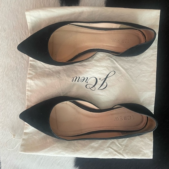 🖤J Crew Audrey Flats in Black Suede Size 5 - Picture 6 of 9